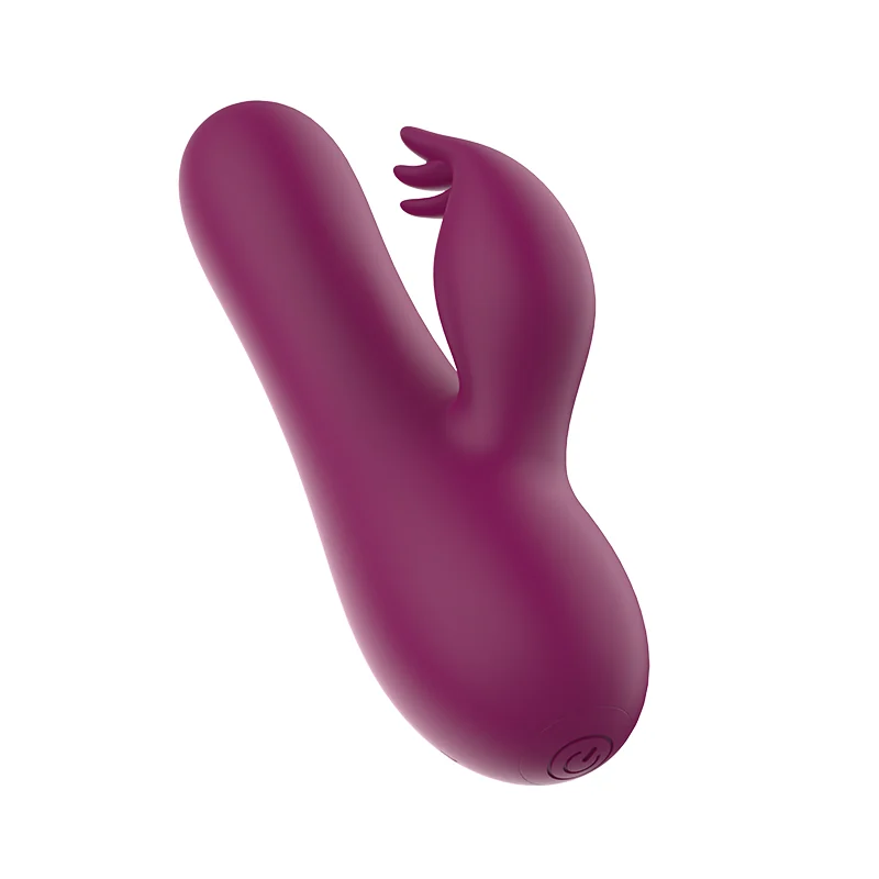Vibrador rabbit de dois motores da linha Slow Lua em vista frontal