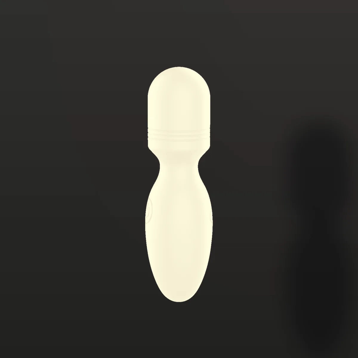 Vibrador H058 em ângulo lateral com a base de recarga visível