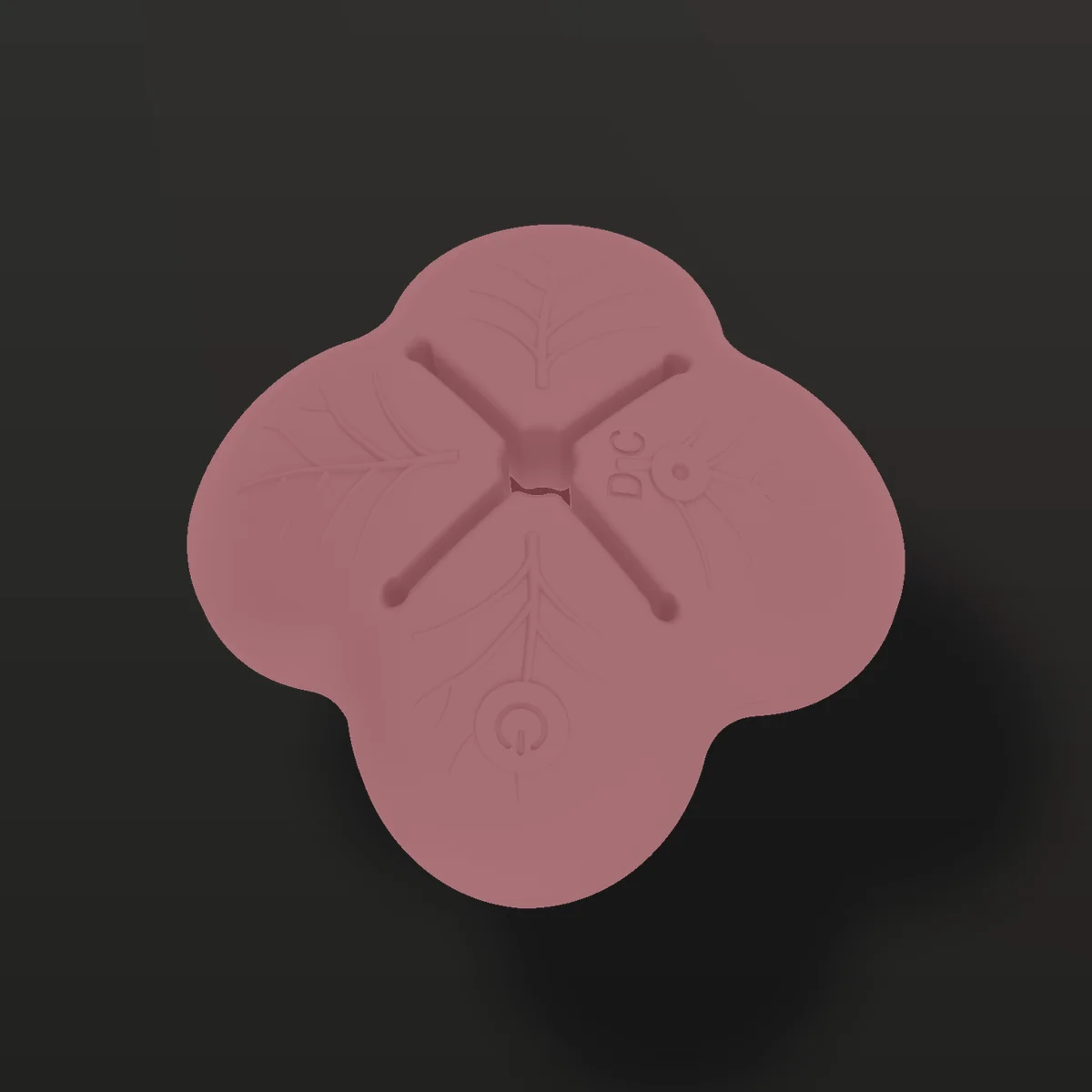 Estimulador de mamilos LY021 em diagonal: corpo inteiro em silicone líquido rosa fluorescente e botão lateral