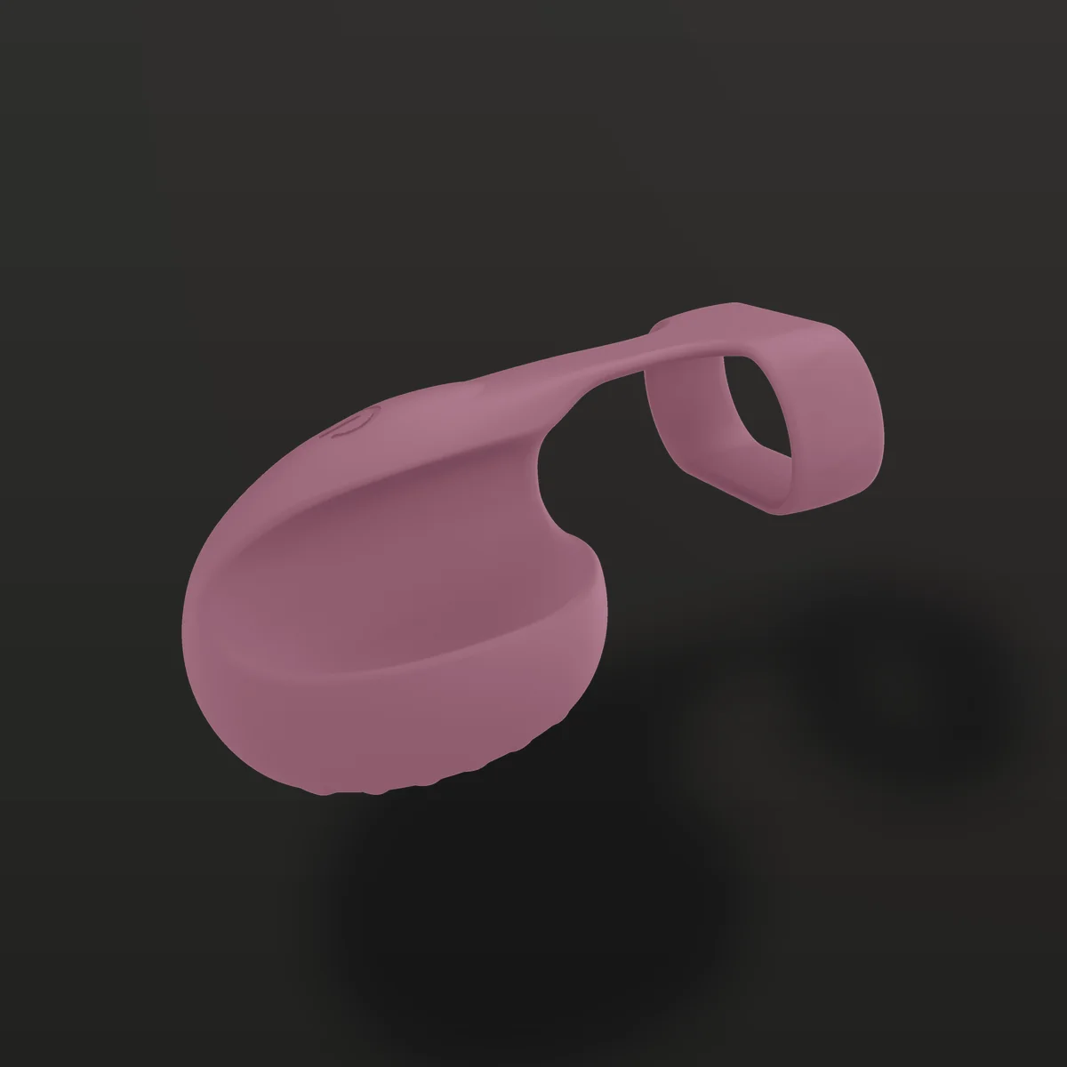 Vibrador de dedo LY030 em pé: bulbo texturizado e argola para o dedo em silicone