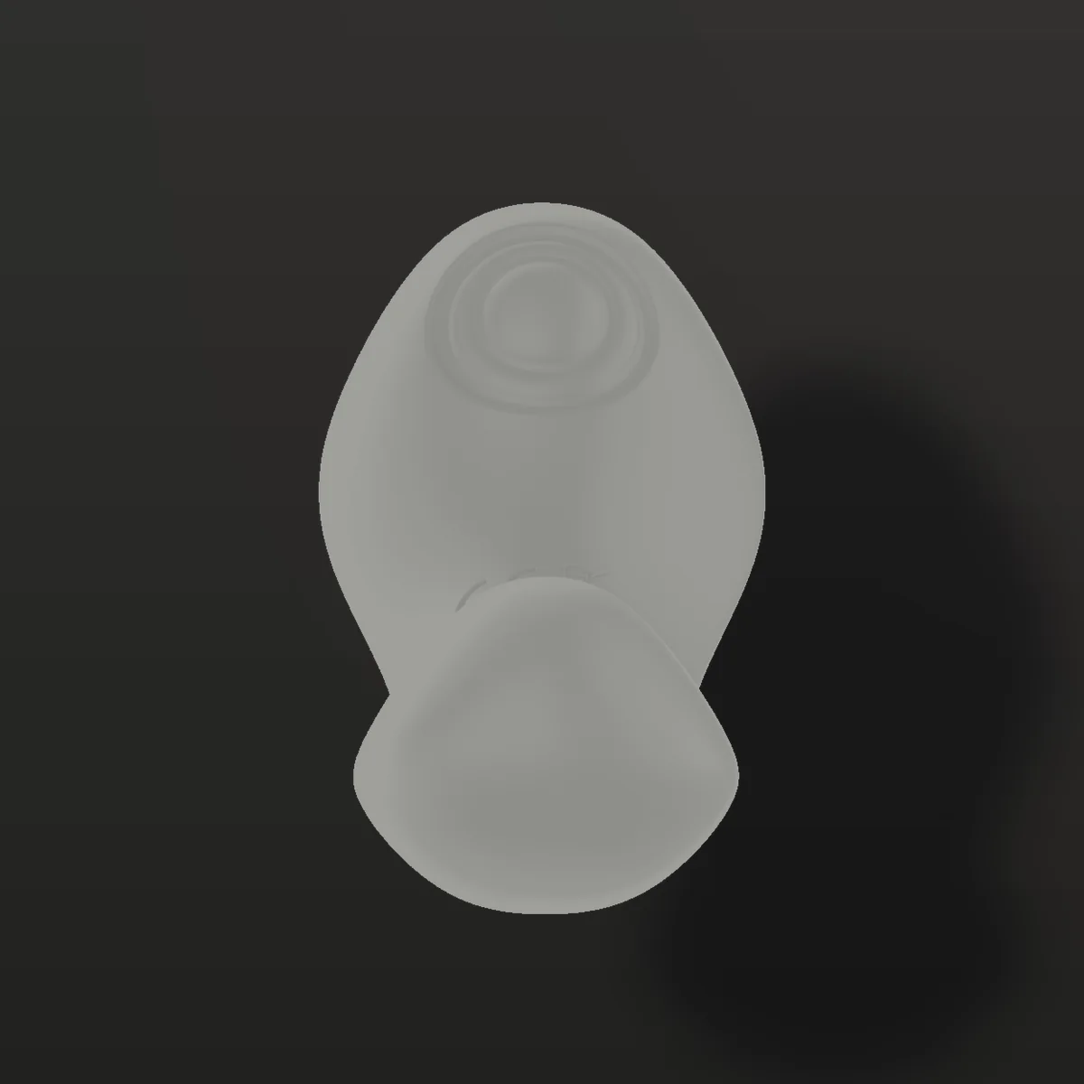 Perfil do vibrador vestível LZ088 com os dois motores em ângulo lateral